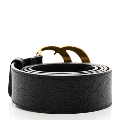 Gucci Textured Calfskin Double G 40mm Belt 95 38 Black 3 of 7