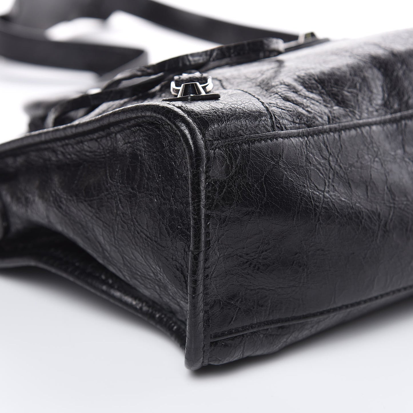 Agneau Classic Silver Hardware S City Black