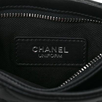 Chanel Lambskin Quilted Crossbody Bag Black 6 of 10
