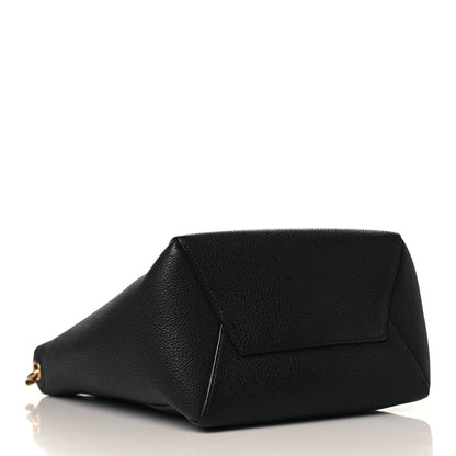 Celine Soft Grained Calfskin Small Sangle Bucket Bag Black 4 of 8