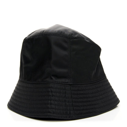 Prada Re-Nylon Metal Triangle Logo Womens Bucket Hat S Black 7 of 11