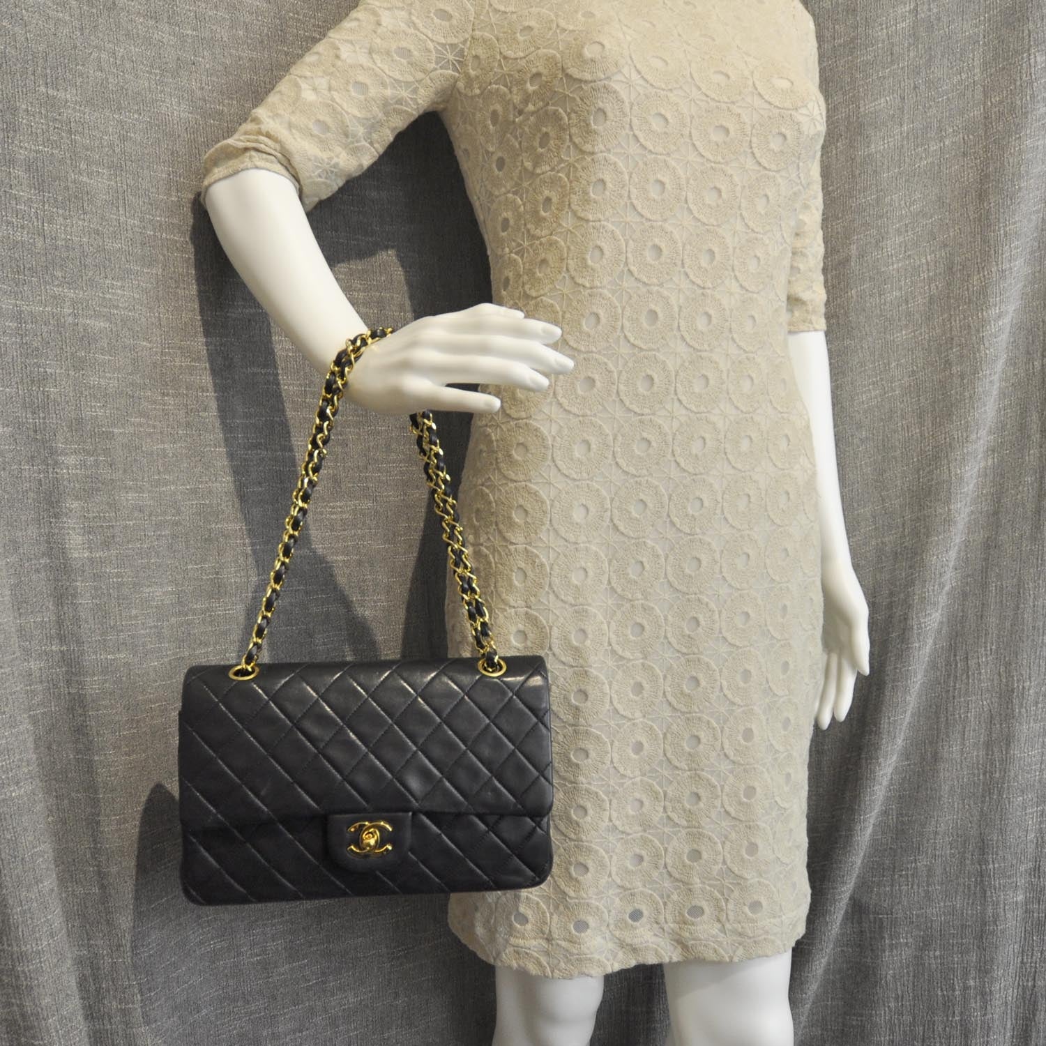 Chanel Lambskin Medium Double Flap Black 2 of 11