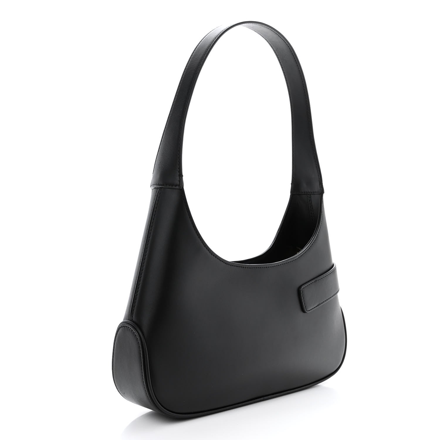 Salvatore Ferragamo Soft Calfskin Gancini Hobo Black 3 of 9