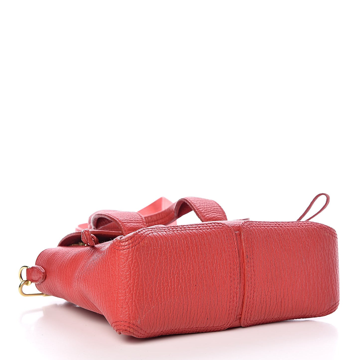 3.1 Textured Calfskin Mini Pashli Satchel Red