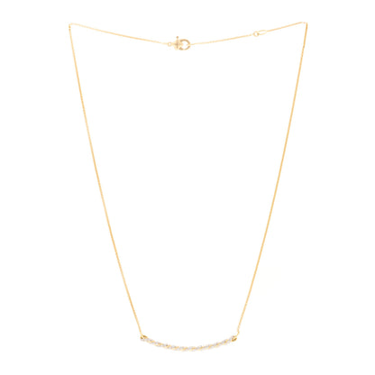 David Yurman 18K Yellow Gold Diamond Paveflex Petite Pave Station Necklace 3 of 4