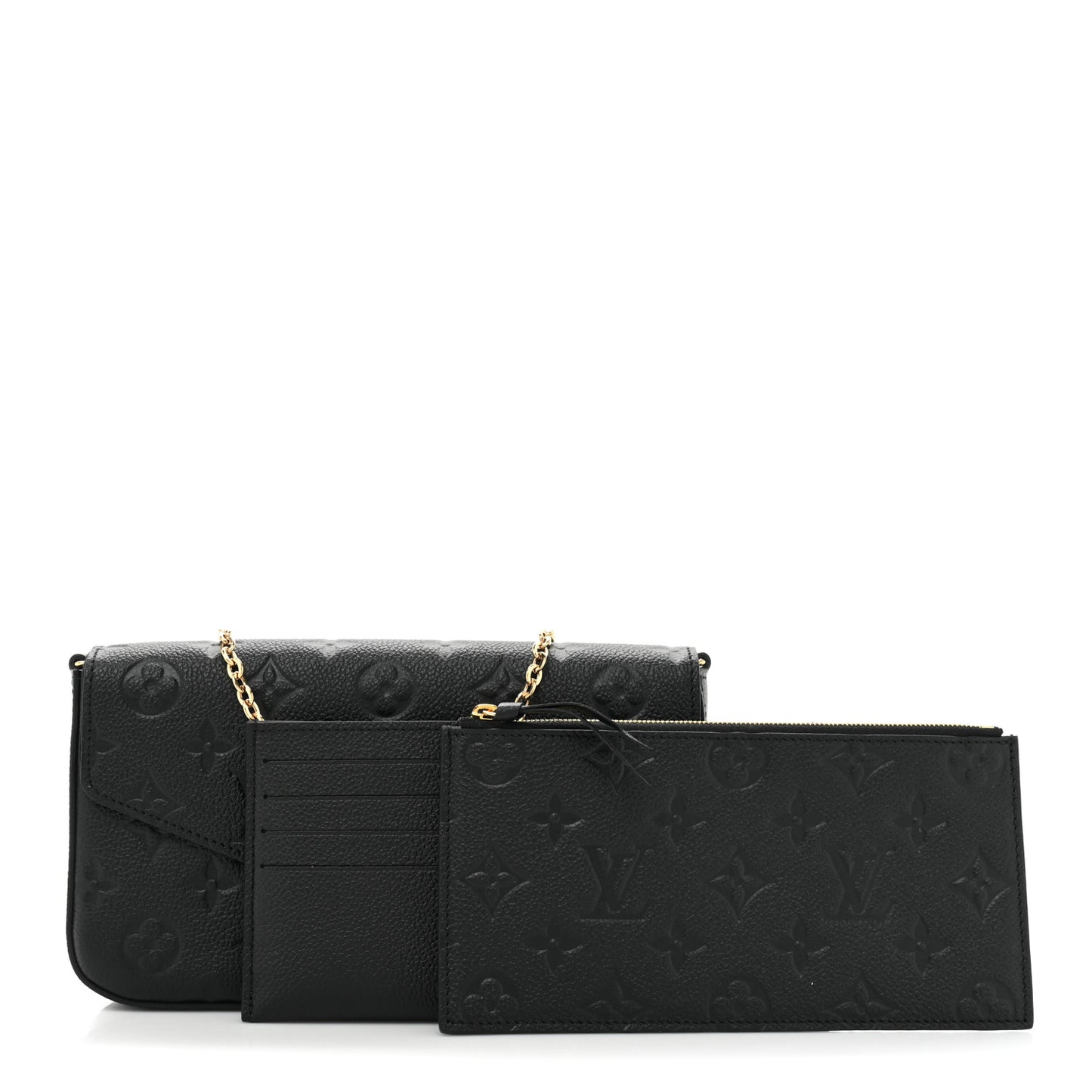 Empreinte Pochette Felicie Chain Wallet Black