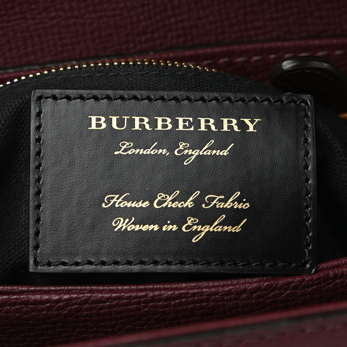 Derby Calfskin House Check Small Camberley Mahogany Red