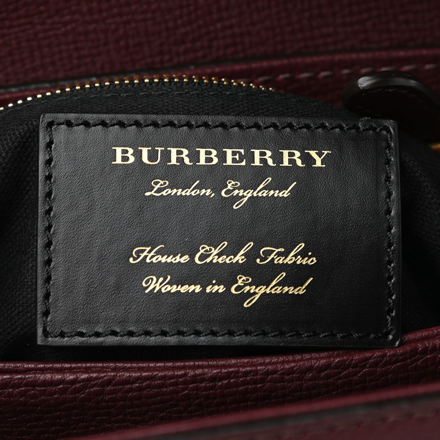 Burberry Derby Calfskin House Check Small Camberley Mahogany Red 6 of 8