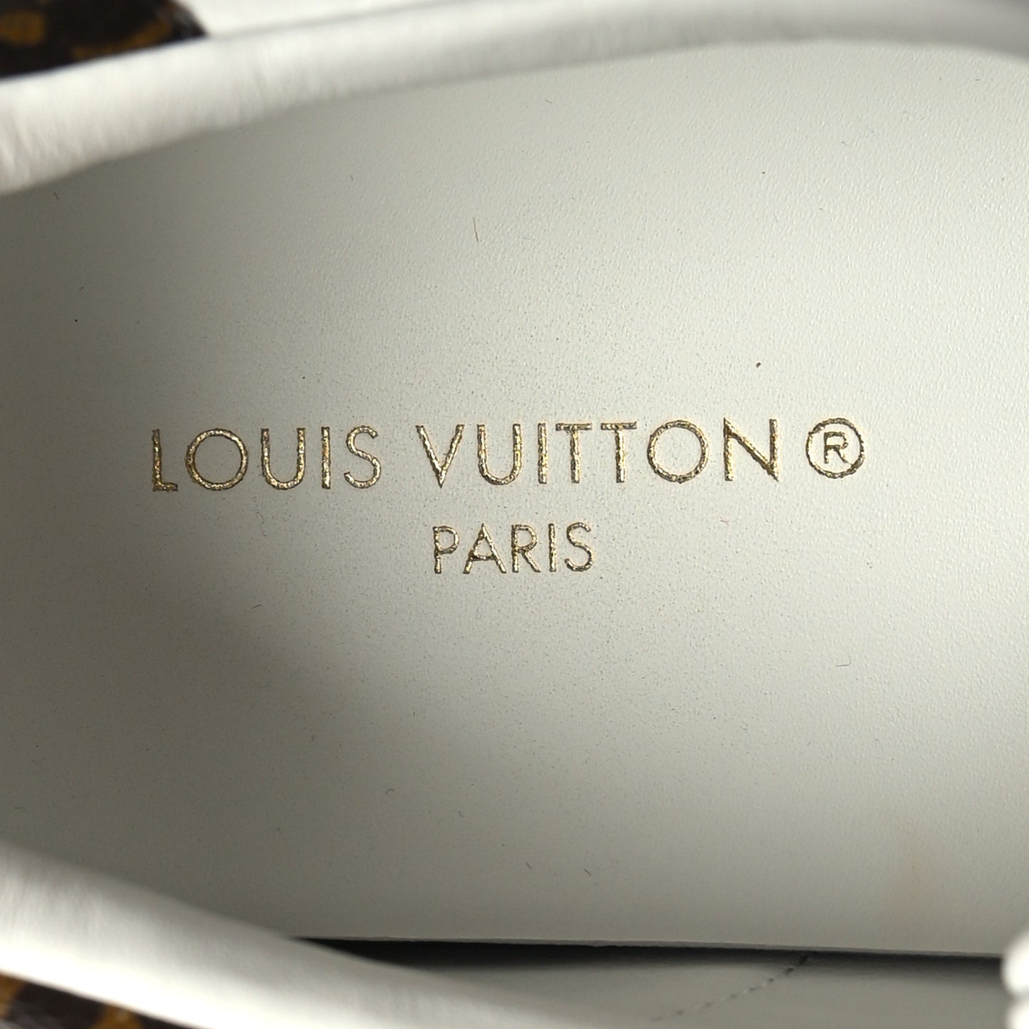 Lambskin Embossed Monogram Time Out Sneakers 39 White