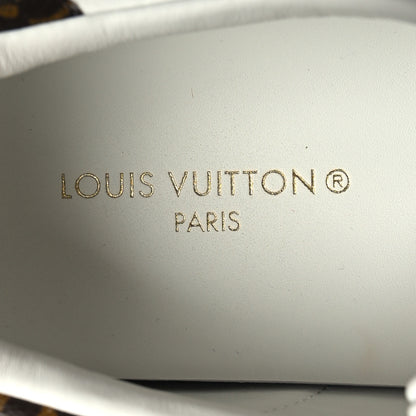 Louis Vuitton Lambskin Embossed Monogram Time Out Sneakers 39 White 9 of 10
