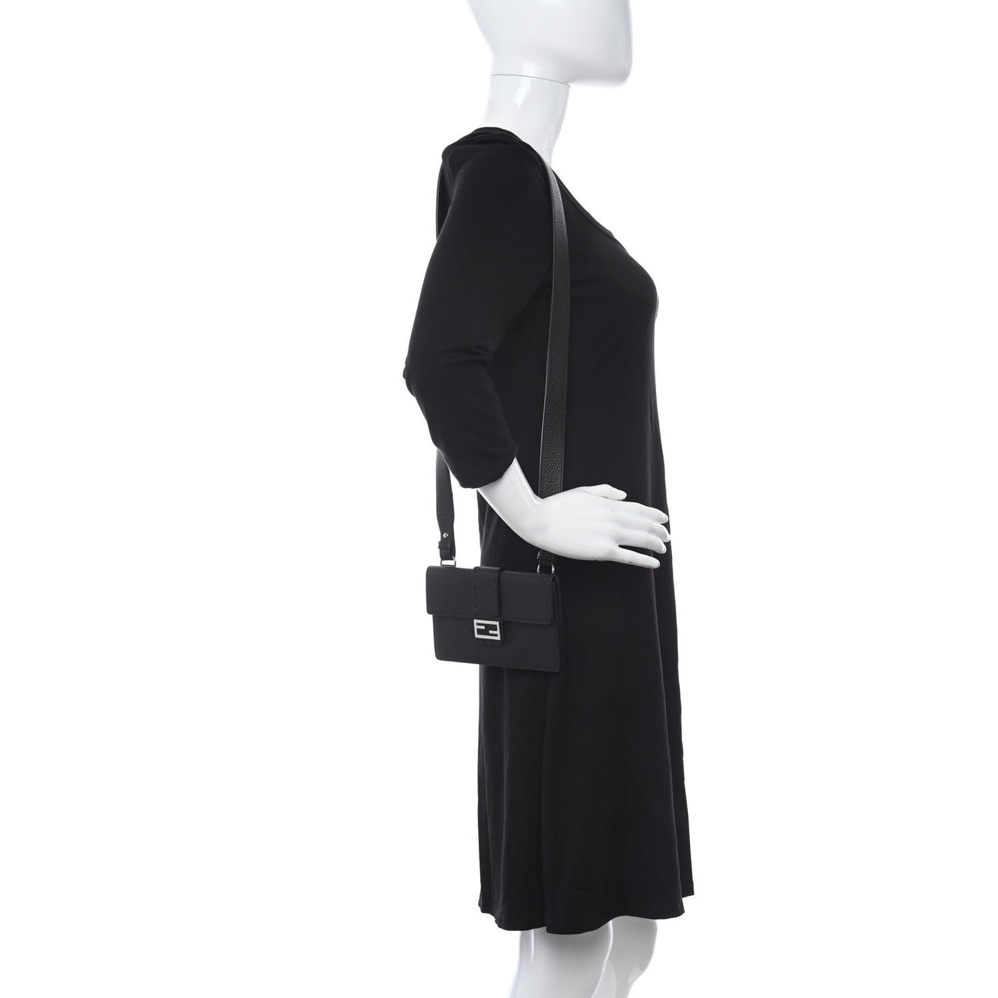 Cuoio Romano Selleria Baguette Belt Pouch Black