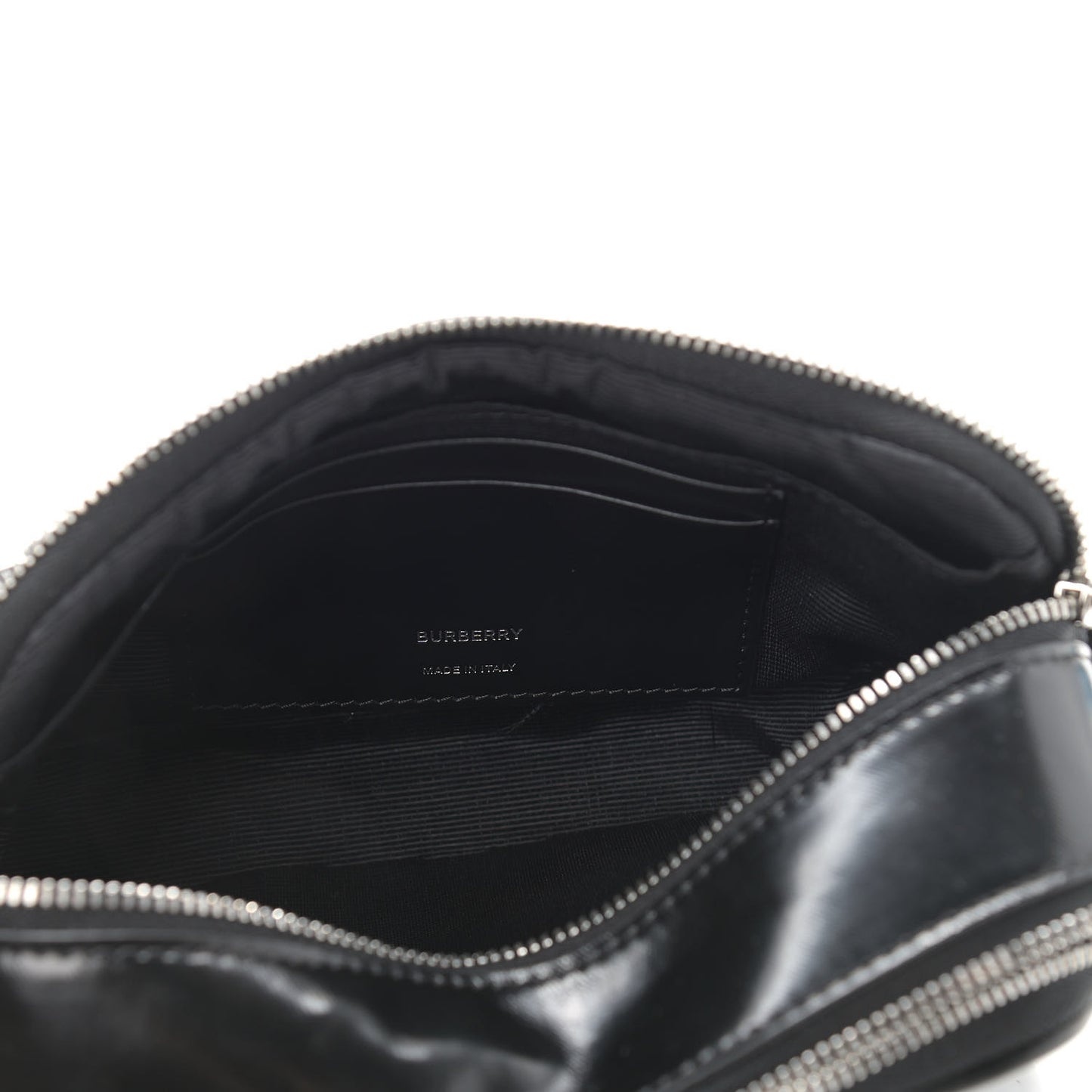 Coated Canvas Horseferry Print Micro Camera Bag Black