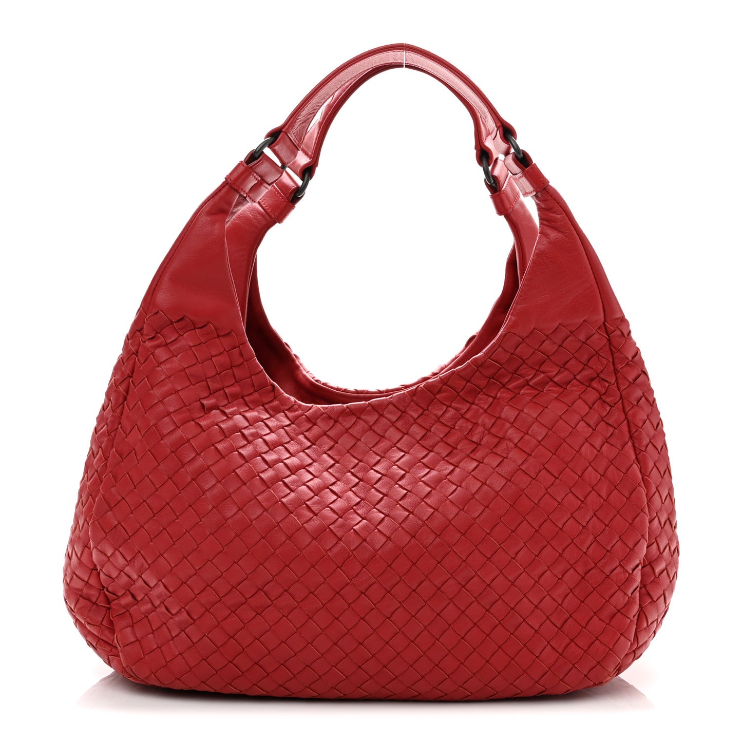 Nappa Intrecciato Medium Campana Hobo Red