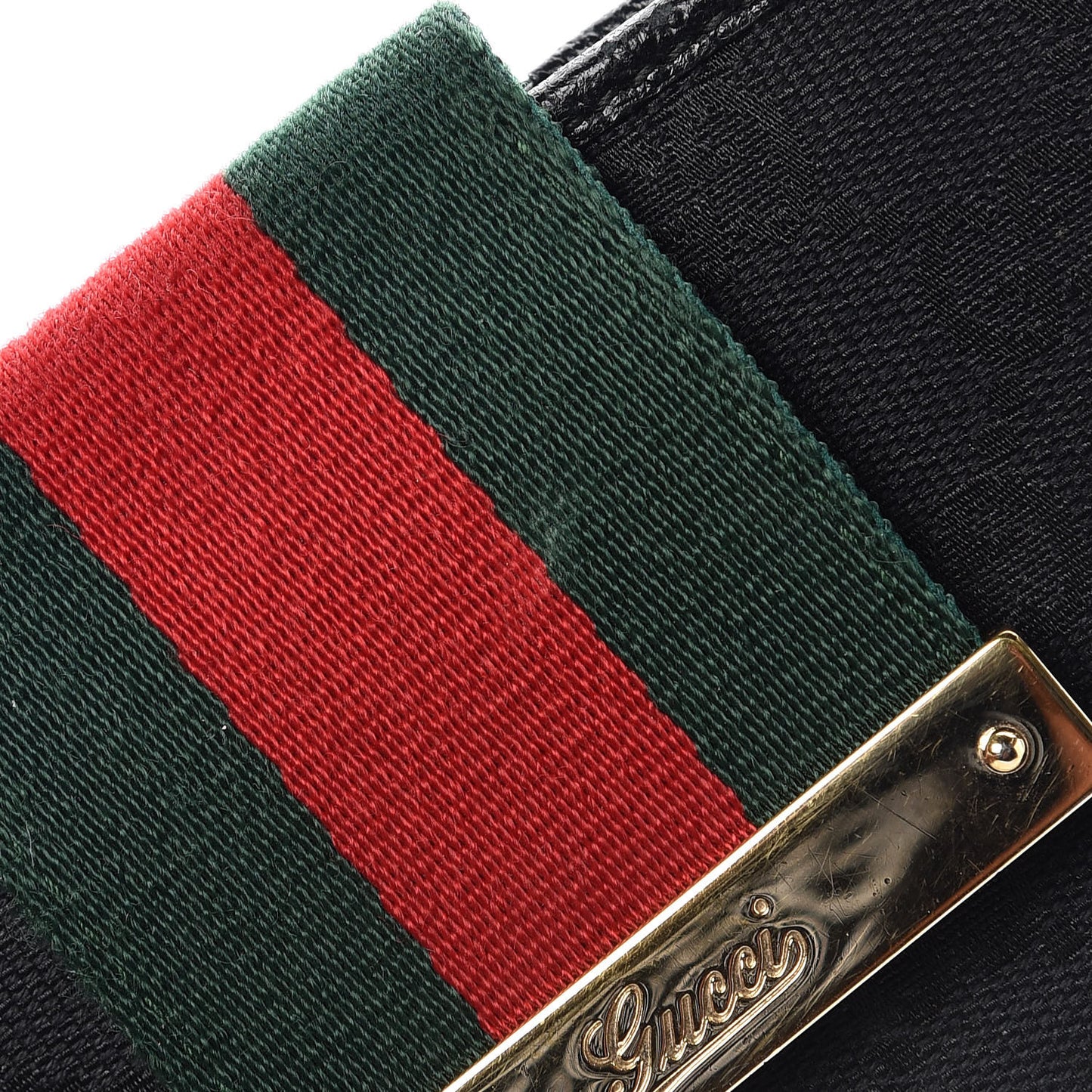 Monogram Ladies Web Continental Wallet Black
