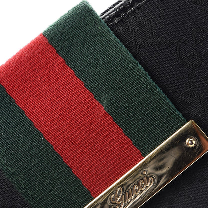 Gucci Monogram Ladies Web Continental Wallet Black 12 of 14