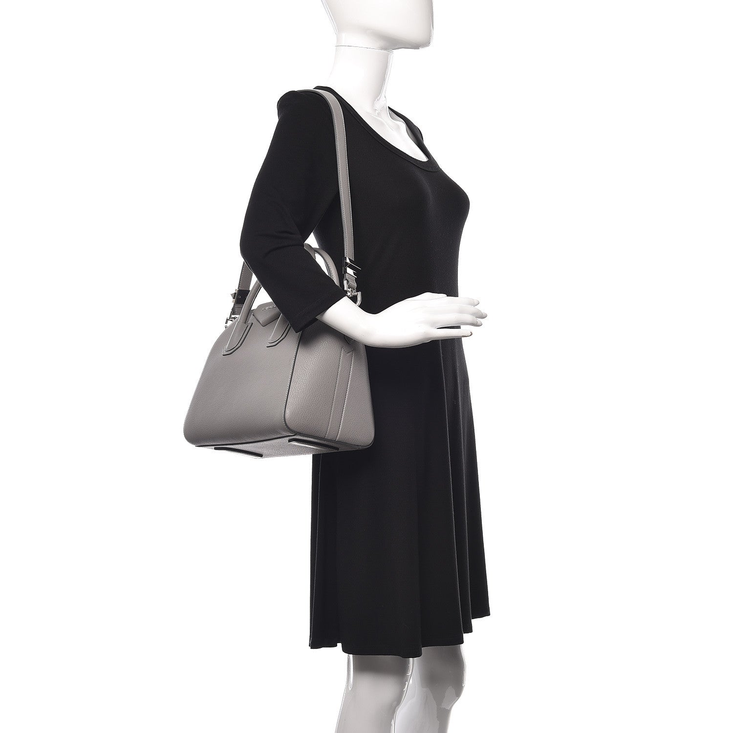 Givenchy Sugar Goatskin Small Antigona Pearl Grey 2 of 13