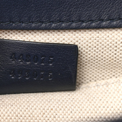 Gucci Moon Calfskin Bamboo Web Medium Dionysus Top Handle Bag Blue Emerald Hibiscus Red 7 of 9