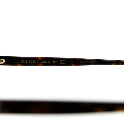 Gucci Round Frame Crystal Sunglasses GG 0419S Tortoise 6 of 8