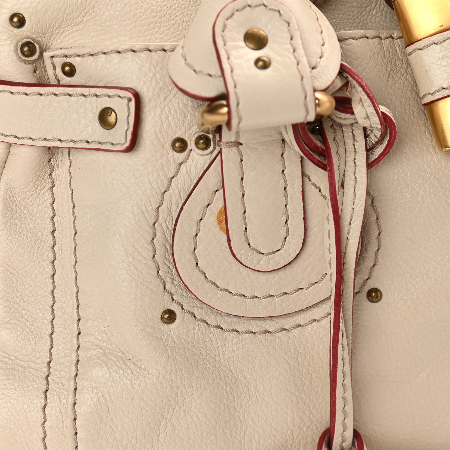 Chloe Calfskin Medium Paddington Satchel Off White 9 of 9