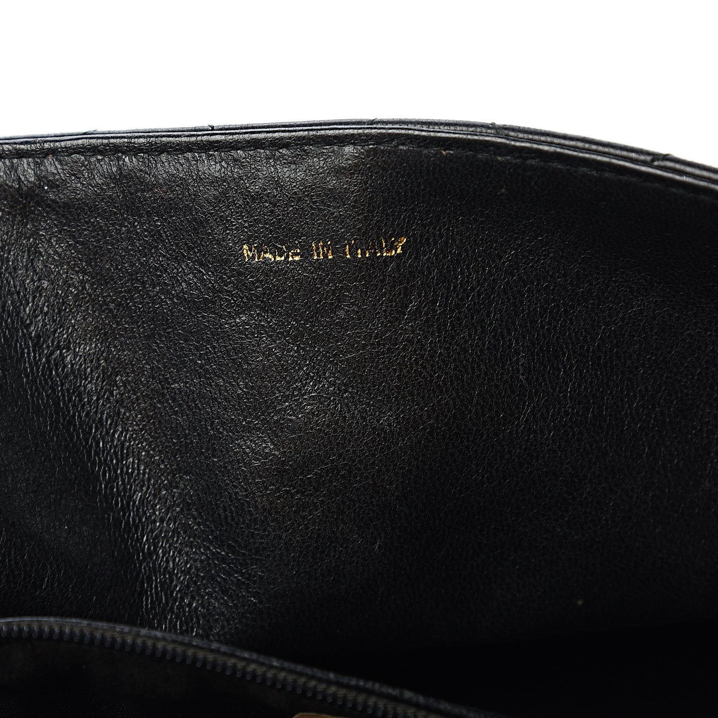 Lambskin Quilted CC Tassel Shoulder Flap Black