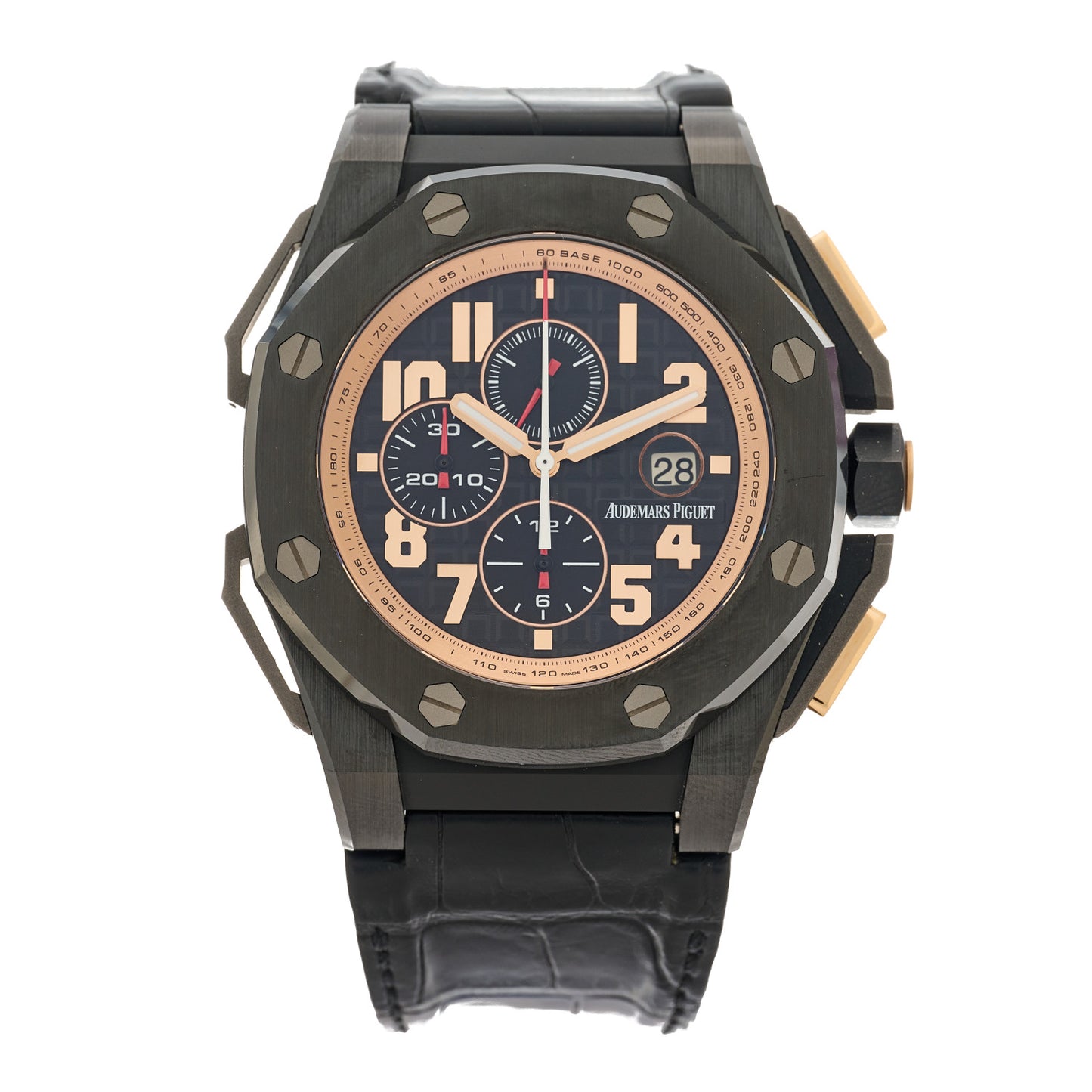 Ceramic Alligator 48mm Royal Oak Offshore Legacy Arnold Automatic Watch Black 26378IO.OO.A001KE.01