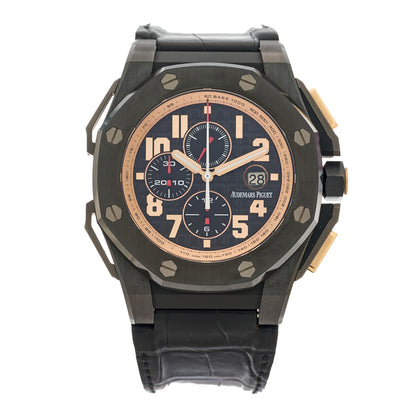 Audemars Piguet Ceramic Alligator 48mm Royal Oak Offshore Legacy Arnold Automatic Watch Black 26378IO.OO.A001KE.01 1 of 5