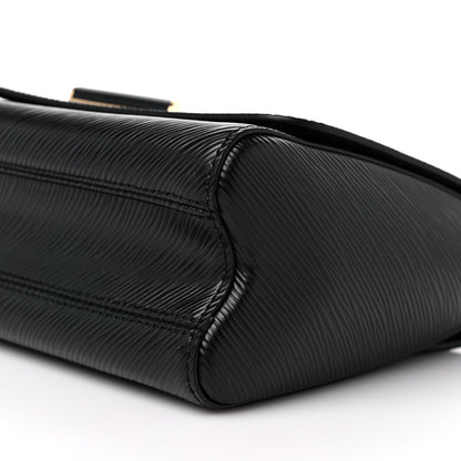 Louis Vuitton Epi Twist Shoulder Bag MM Matte Black Gold 9 of 9