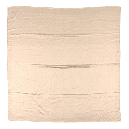 Louis Vuitton Silk Metallic Wool Monogram Shine Shawl Starlight Beige 1 of 3
