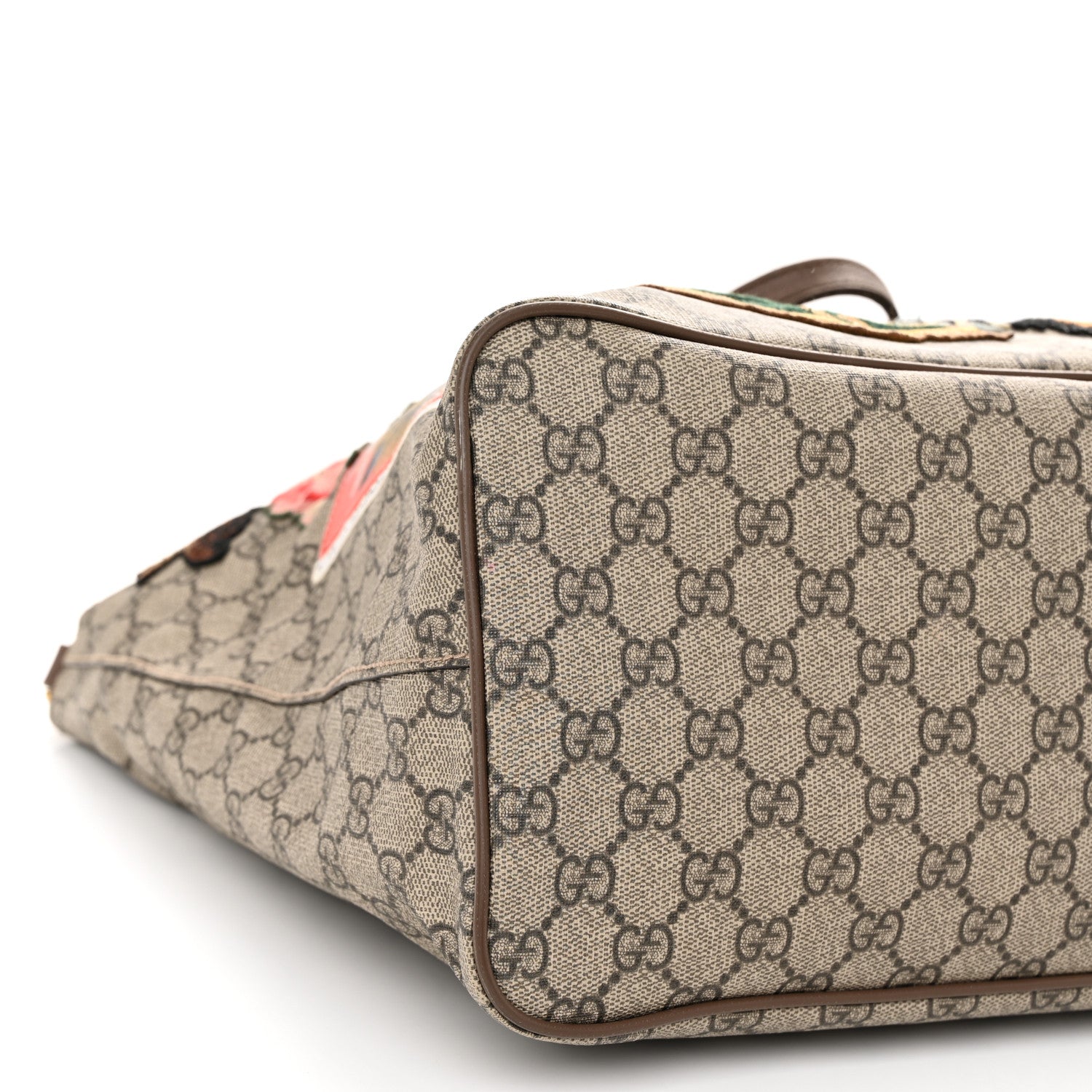 Gucci Soft GG Supreme Monogram Courrier Medium Crossbody Tote Beige New Acero 9 of 16