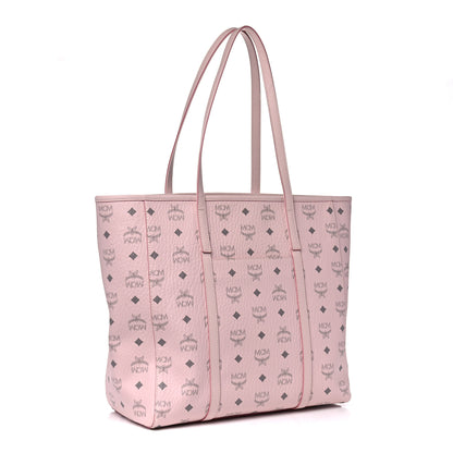 MCM Visetos Toni Shopper Tote Powder Pink 2 of 11