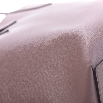 Burberry Grainy Calfskin Haymarket Check Medium Reversible Tote Dusty Pink 12 of 25