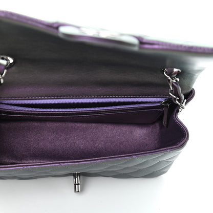 Chanel Iridescent Lambskin Quilted Mini Rectangular Flap Purple 4 of 4