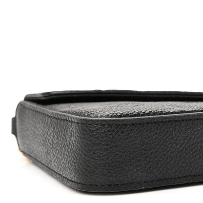 Louis Vuitton Empreinte Pochette Felicie Chain Wallet Black 9 of 10