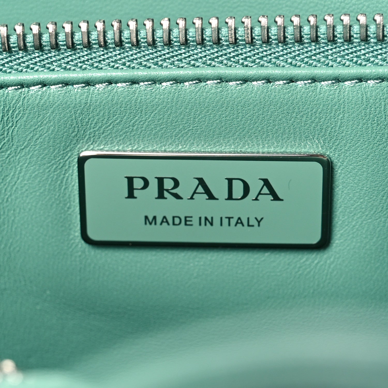 Prada Nappa Antique Tote Green 6 of 10