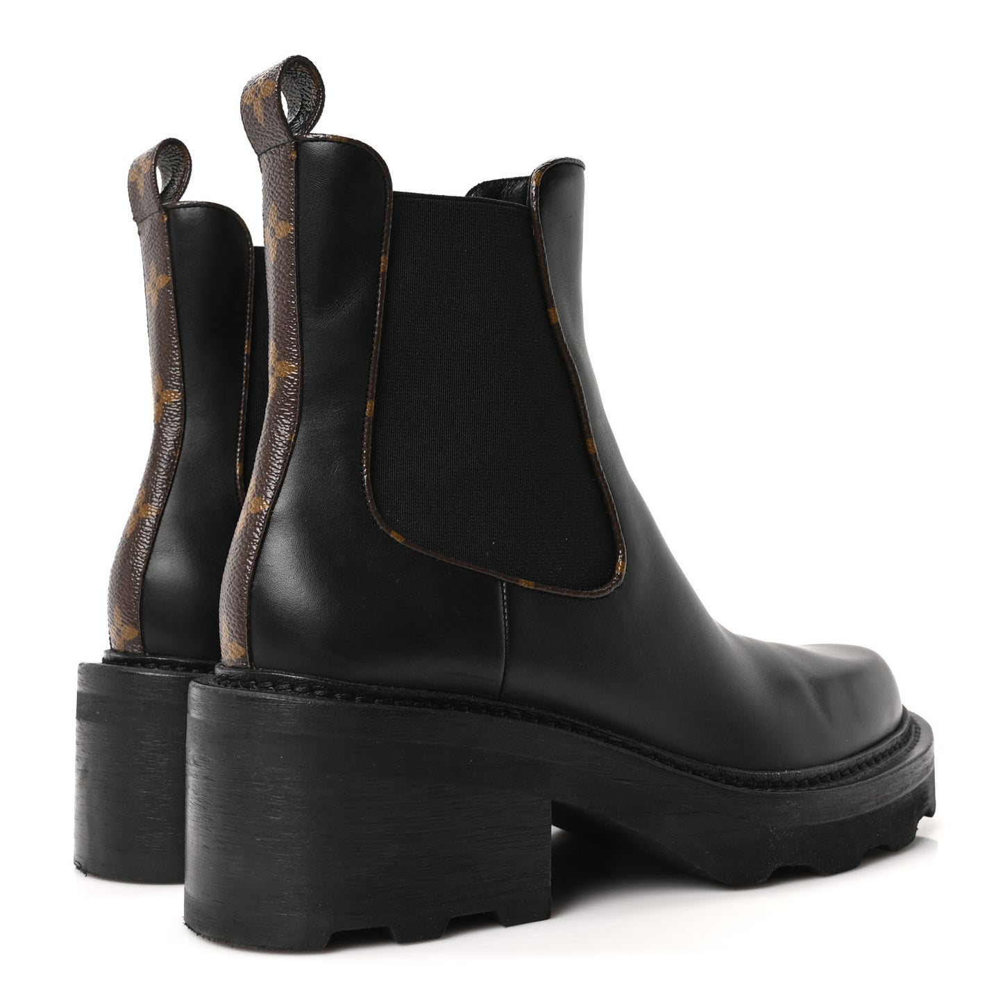Calfskin Monogram Beaubourg Ankle Boots 39.5 Black
