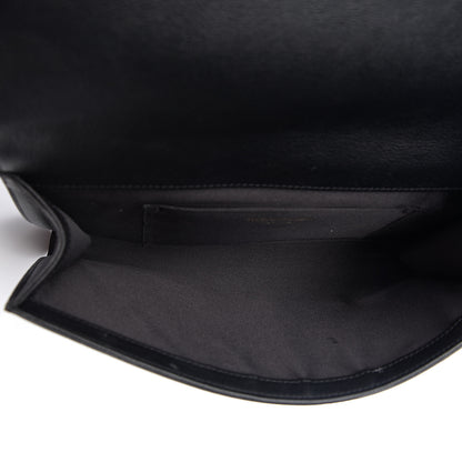 Saint Laurent Calfskin Monogram Large Belle De Jour Clutch Black 4 of 6