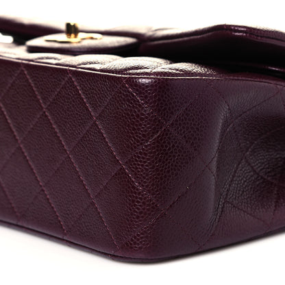 Chanel Caviar Quilted Jumbo Double Flap Burgundy 8 of 8