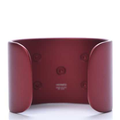Hermes Aluminium Sunset Collier De Chien CDC Bracelet T2 Rouge H 3 of 5