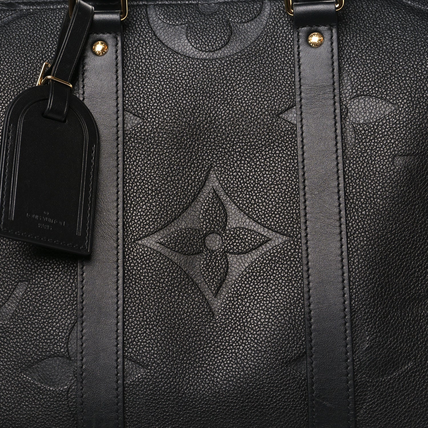 Louis Vuitton Empreinte Monogram Giant Keepall Bandouliere 45 Black 6 of 9