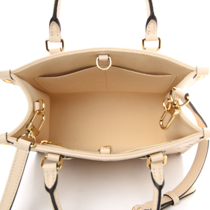 Louis Vuitton Empreinte Monogram Giant Onthego PM Creme Bois De Rose 5 of 9