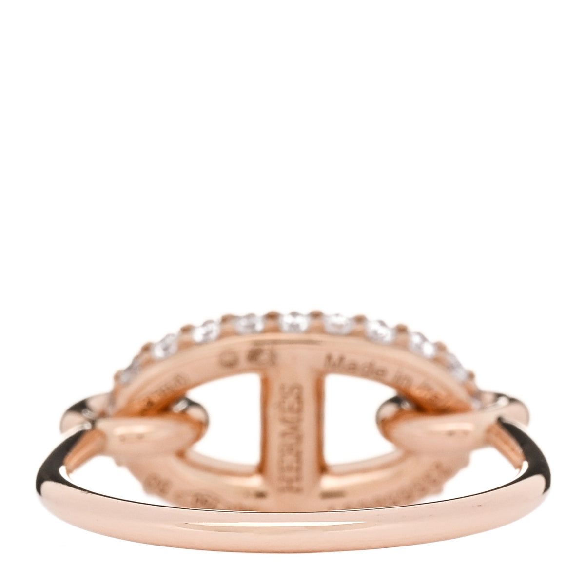 18K Rose Gold Diamond Farandole Ring 50 5.5