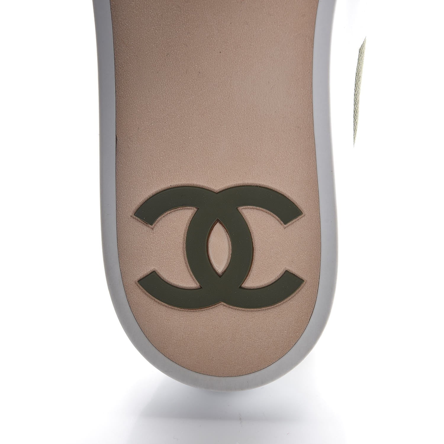 Chanel Fabric Mesh Sneakers 40 Khaki Beige 6 of 10