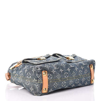 Louis Vuitton Monogram Denim Baggy PM Blue 4 of 15