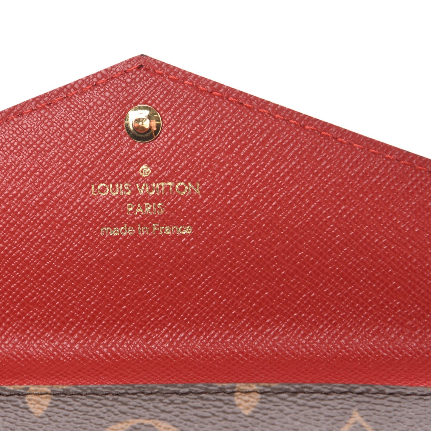 Monogram Daily Organizer Envelope Insert Red