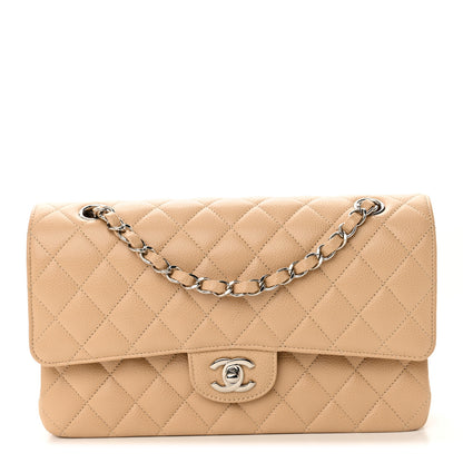 Chanel Caviar Quilted Medium Double Flap Beige 1 of 11