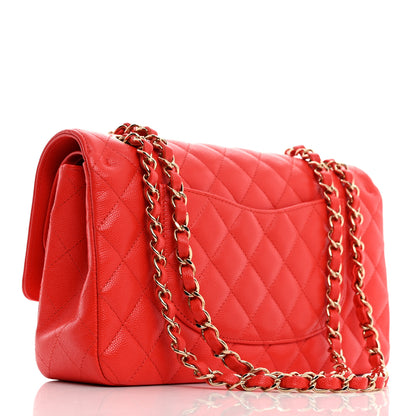 Chanel Caviar Quilted Medium Double Flap Red 3 of 10