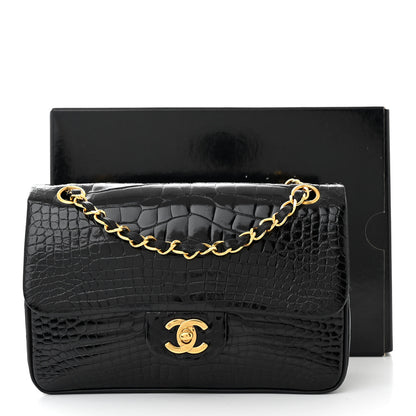 Chanel Alligator Small Double Flap Black 12 of 12