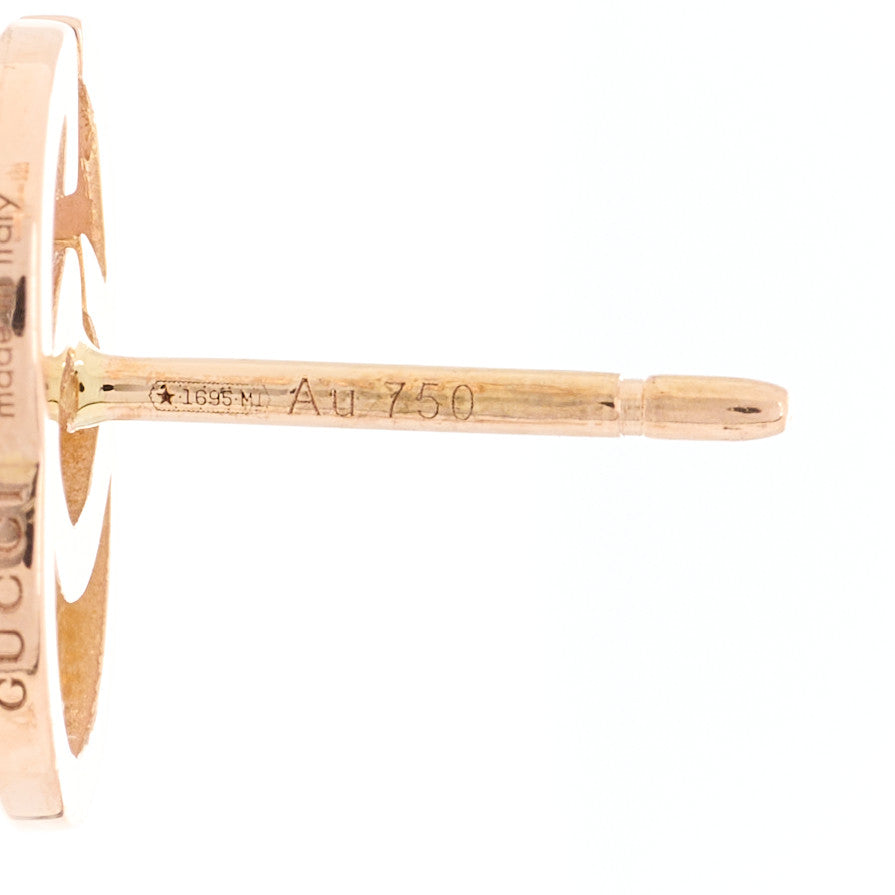 Gucci 18K Rose Gold GG Tissue Stud Earrings 5 of 5