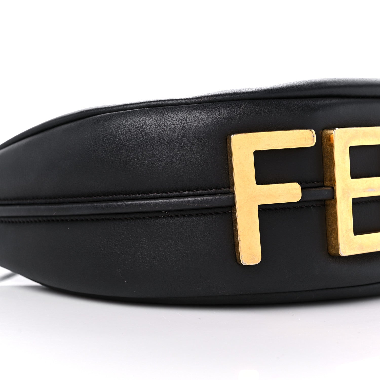Fendi Vitello Seta Goatskin Suede Rainbow Inlay Small Fendigraphy Hobo Bag Grigio Multicolor Ebano 8 of 15
