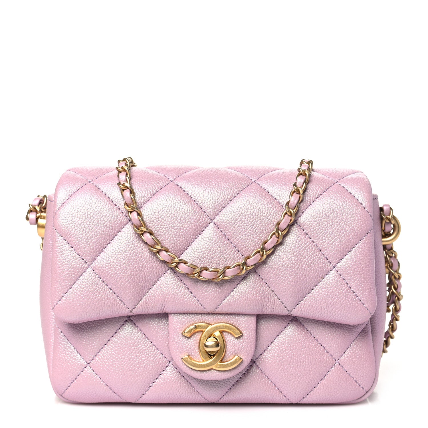 Chanel Iridescent Caviar Quilted Mini My Perfect Flap Pink 1 of 11
